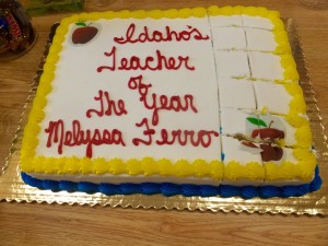 2016 Teacher of the Year cake