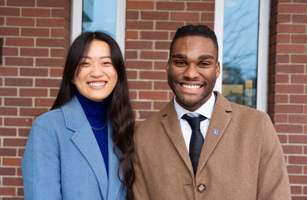 Associated Students of Boise State University President Cheyon Sheen (left) and Vice President Jason Holman (right).