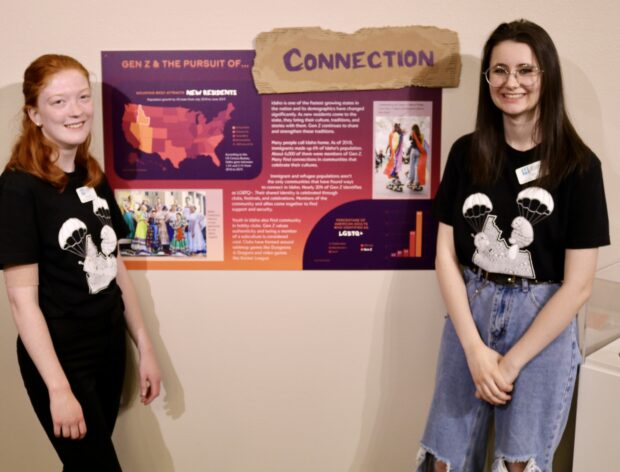 GEM interns Abigail Jenkins and MJ Gissel bookending the "Connect" panel they developed for "We the Teens."