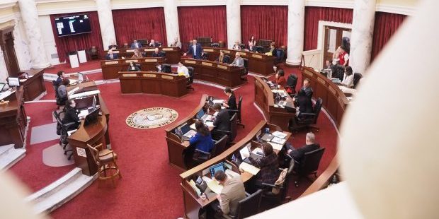 The Senate floor on March 26, 2026. (Kaeden Lincoln/IdahoEdNews)