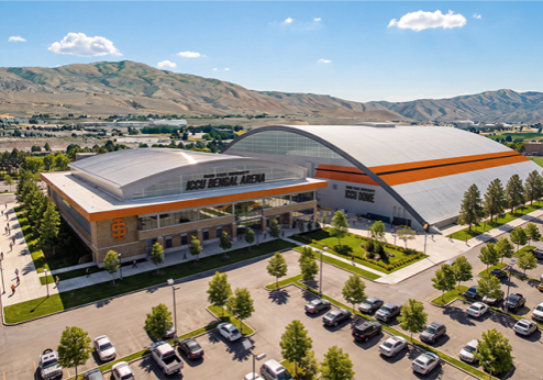 A conceptual rendering of the ICCU Bengal Arena to be built near the ICCU Dome at Idaho State University. (ISU photo.)